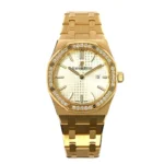Audemars Piguet Royal Oak 33mm Rose Gold with Silver Dial Lady Watch Replica