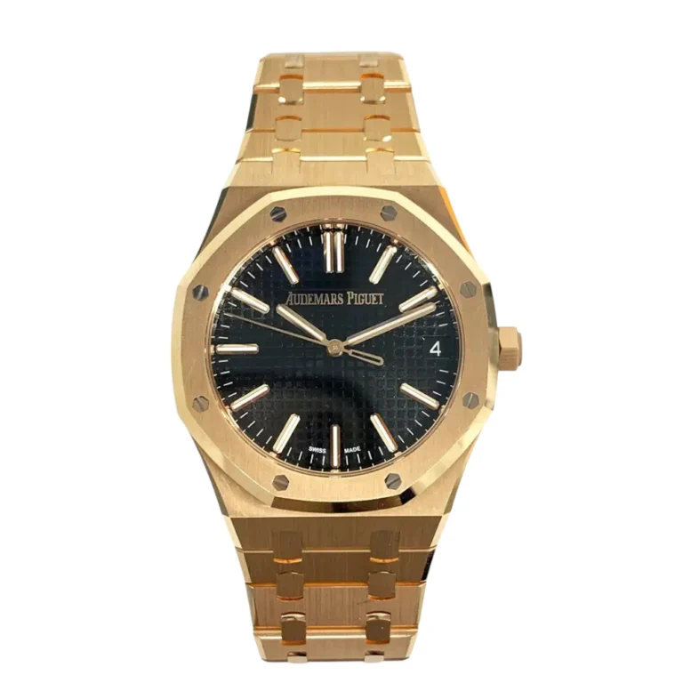 Audemars Piguet Royal Oak 41mm Rose Gold with Black Dial Replica