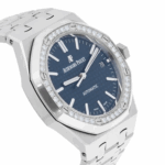 Audemars Piguet Royal Oak Automatic Factory Diamond Bezel Blue Dial 37mm Watch Replica