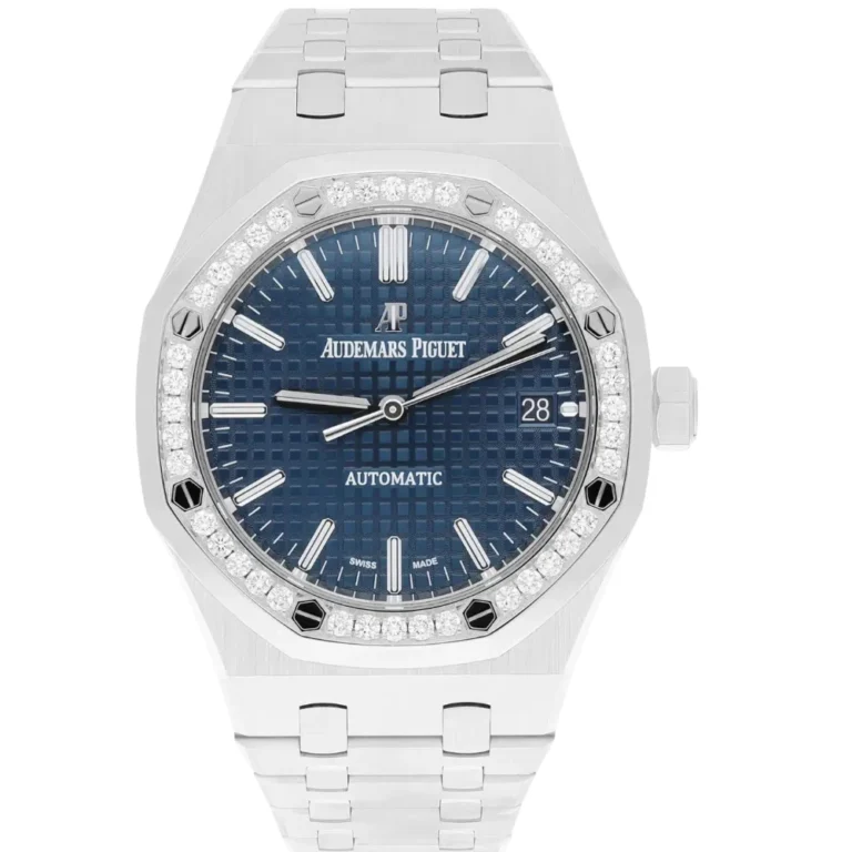 Audemars Piguet Royal Oak Automatic Factory Diamond Bezel Blue Dial 37mm Watch Replica