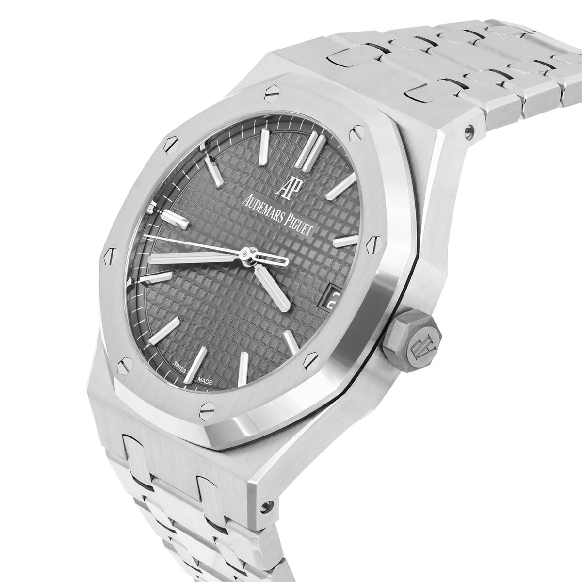 Audemars Piguet Royal Oak Automatic Grey Dial Stainless Steel Men’s Watch Replica