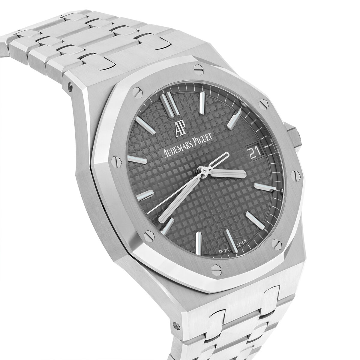 Audemars Piguet Royal Oak Automatic Grey Dial Stainless Steel Men’s Watch Replica