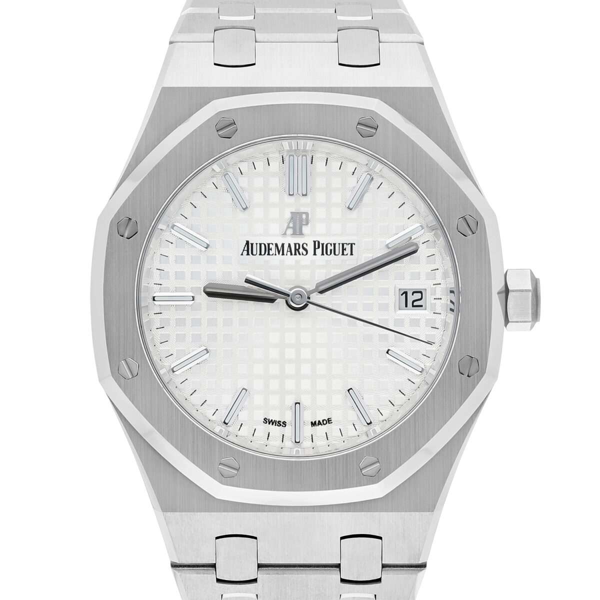Audemars Piguet Royal Oak Automatic Silver Dial Stainless Steel 34mm Watch Complete Replica