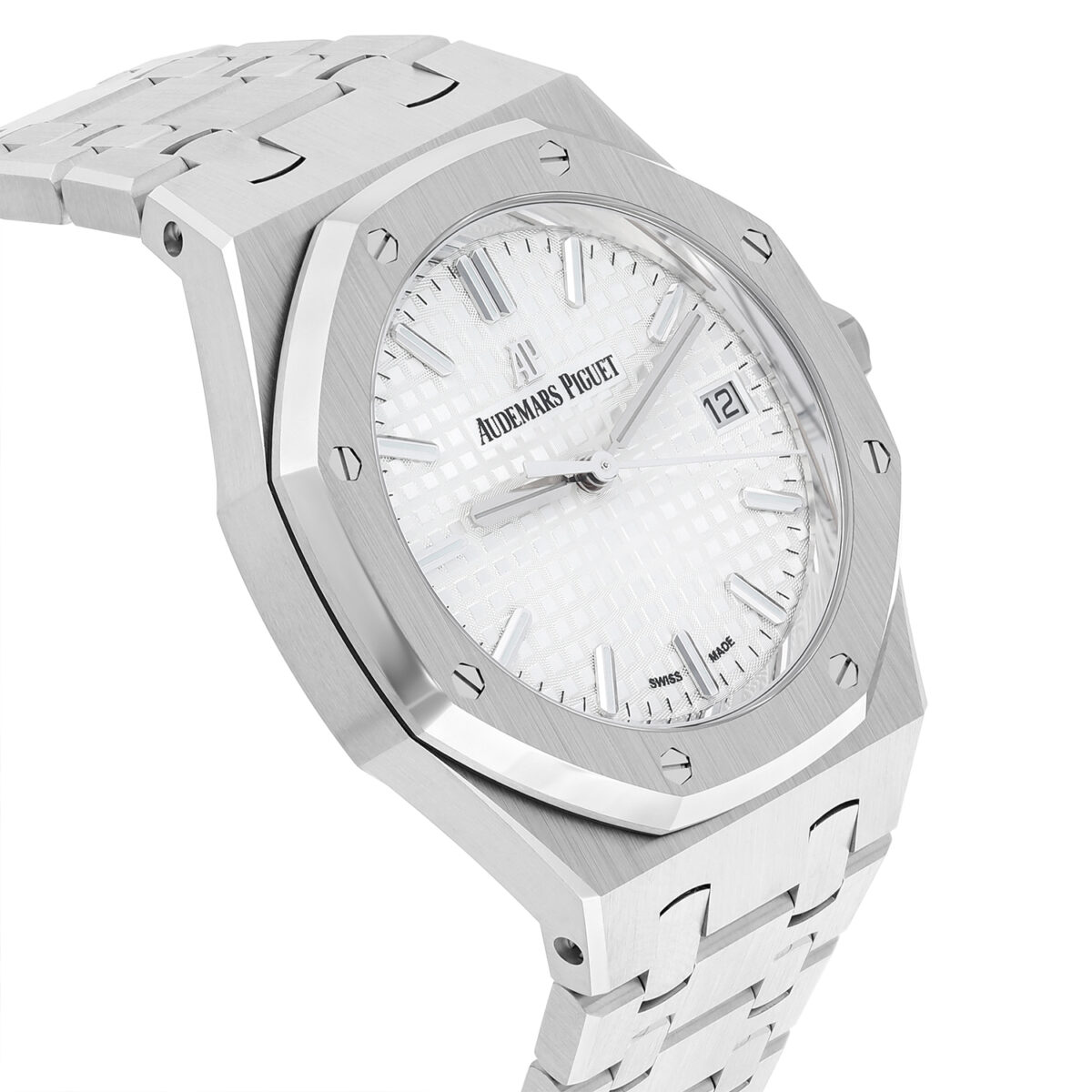 Audemars Piguet Royal Oak Automatic Silver Dial Stainless Steel 34mm Watch Complete Replica