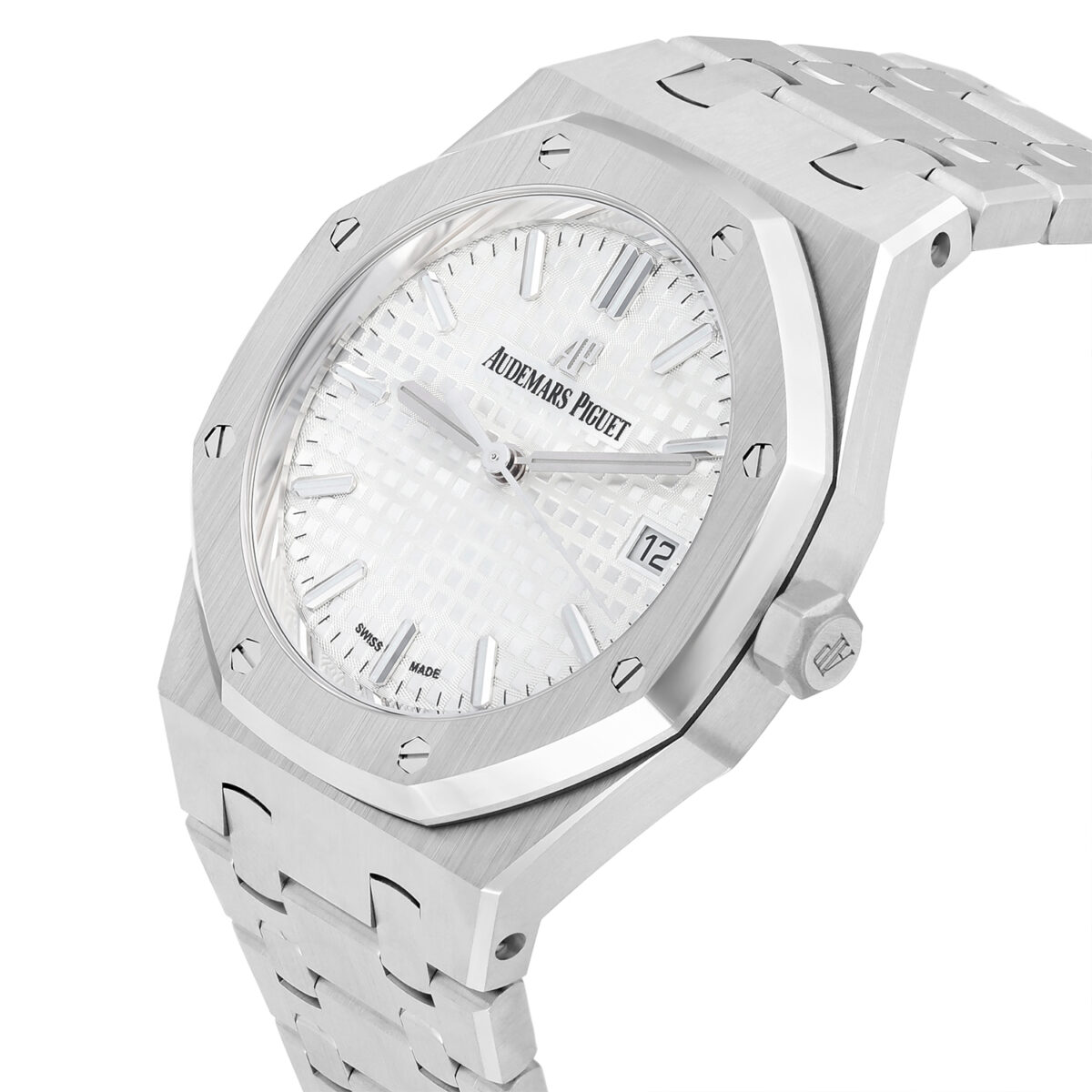 Audemars Piguet Royal Oak Automatic Silver Dial Stainless Steel 34mm Watch Complete Replica