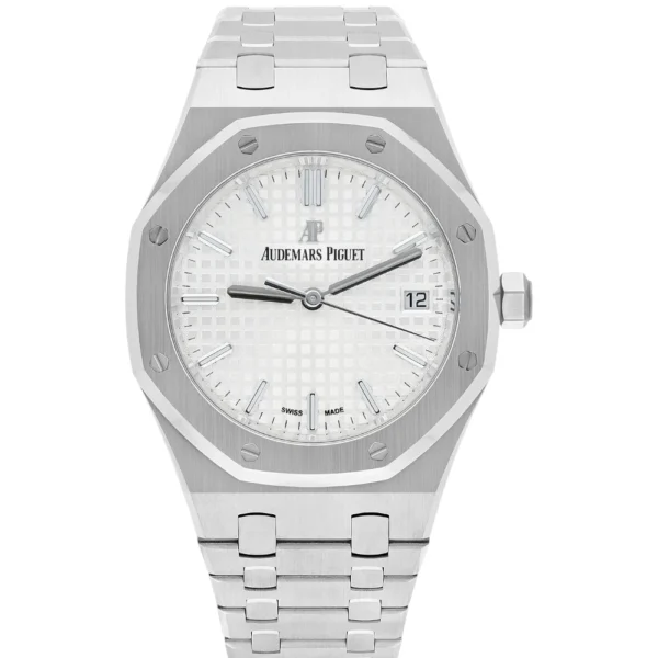 Audemars Piguet Royal Oak Automatic Silver Dial Stainless Steel 34mm Watch Complete Replica