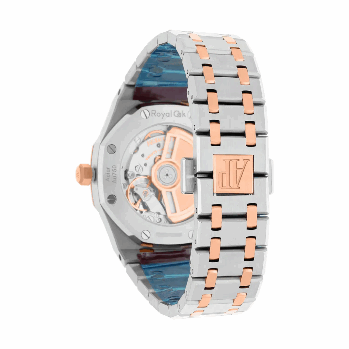 Audemars Piguet Royal Oak Automatic Silver Dial Stainless Steel and 18kt Rose Gold Watch Replica