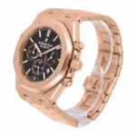 Audemars Piguet Royal Oak Chrono Rose Gold Black Mens Watch Replica