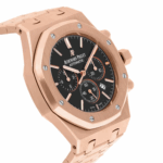 Audemars Piguet Royal Oak Chrono Rose Gold Black Mens Watch Replica