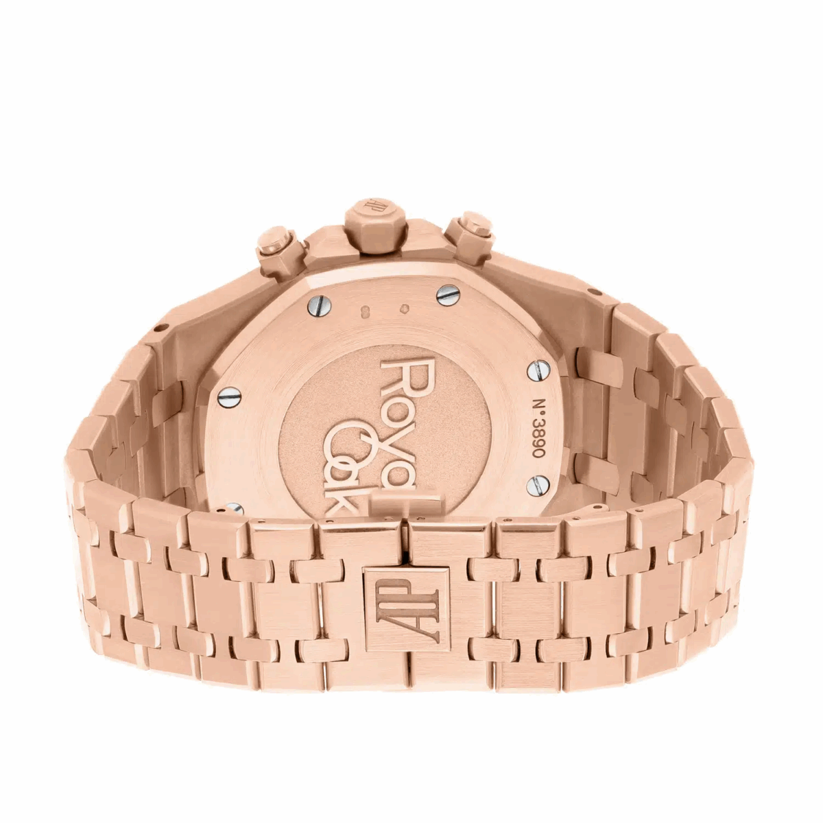 Audemars Piguet Royal Oak Chrono Rose Gold Black Mens Watch Replica
