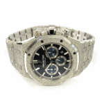 Audemars Piguet Royal Oak Chrono White Gold Watch Black Dial Replica