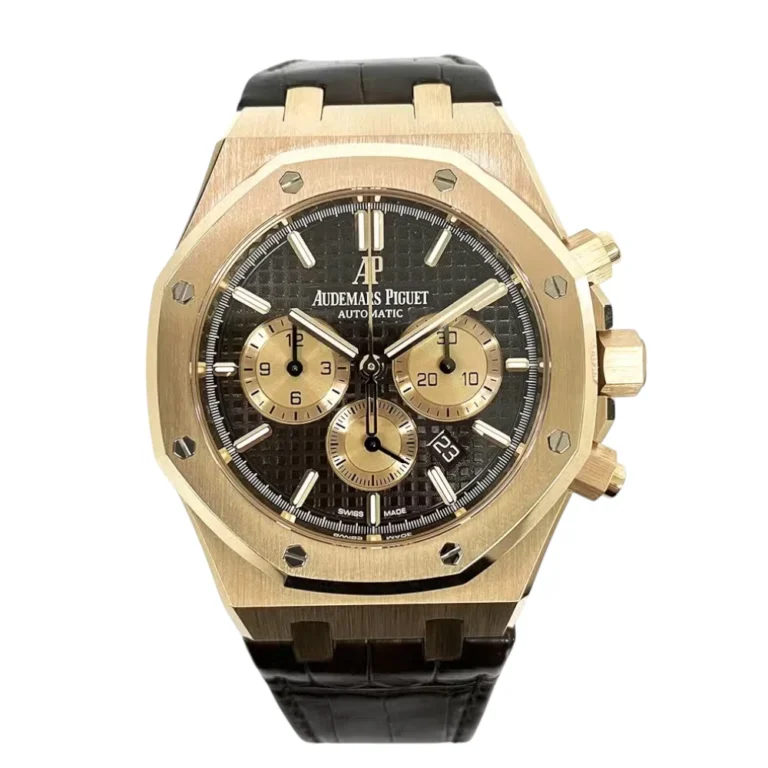 Audemars Piguet Royal Oak Chronograph 41mm 18K Rose Gold with Brown Dial Replica