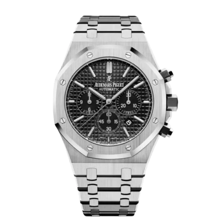 Audemars Piguet Royal Oak Chronograph 41mm Stainless Steel with Black Dial Replica