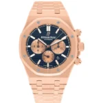 Audemars Piguet Royal Oak Chronograph Blue Rose Gold Watch Replica