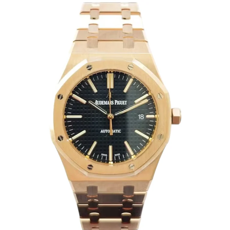 Audemars Piguet Royal Oak Selfwinding Rose Gold with Black Dial Replica