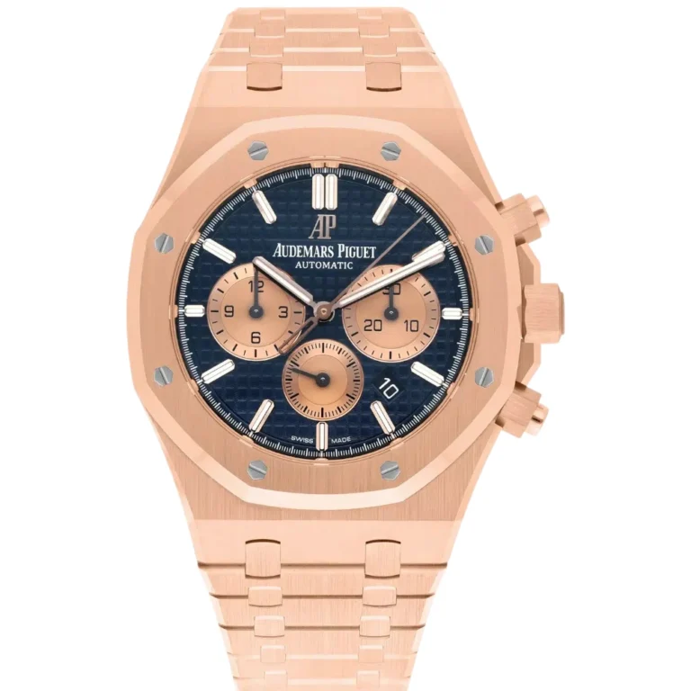 Audemars Piguet Royal Oak Chronograph Blue Rose Gold Watch Replica