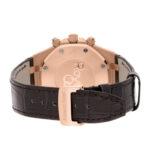 Audemars Piguet Royal Oak Chronograph Chocolate Dial Brown Leather Rose Gold Watch Replica