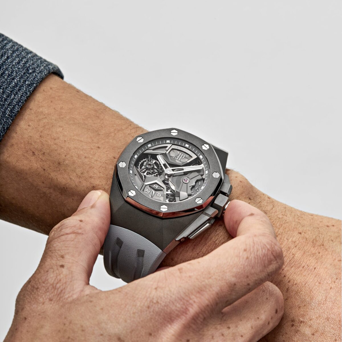 Audemars Piguet Royal Oak Tourbillon Concept Flying GMT Titanium Limited Edition of 30 Replica