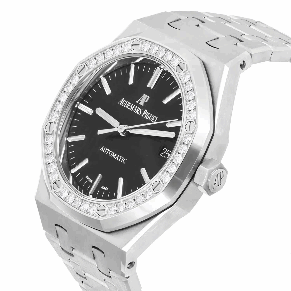 Audemars Piguet Royal Oak Ladies 37 Automatic Diamond Bezel Replica