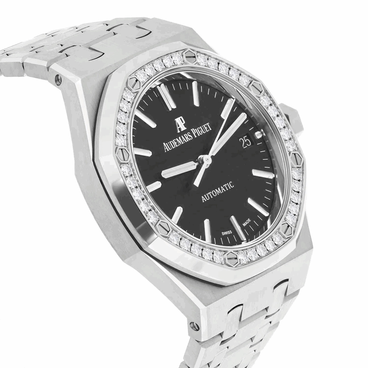 Audemars Piguet Royal Oak Ladies 37 Automatic Diamond Bezel Replica
