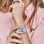 Audemars Piguet Royal Oak Ladies Selfwinding Frosted White Gold Light Blue Dial Replica