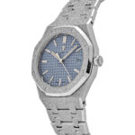 Audemars Piguet Royal Oak Ladies Selfwinding Frosted White Gold Light Blue Dial Replica