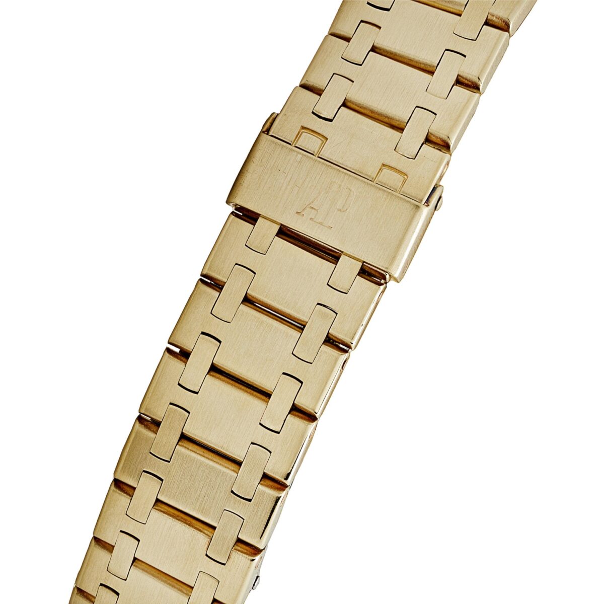 Audemars Piguet Royal Oak Ladies Yellow Gold Champagne Diamond Bezel Diamond Dial Replica