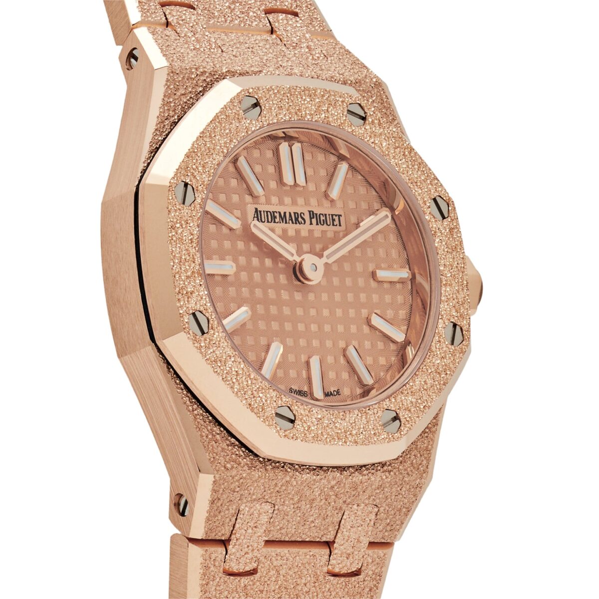 Audemars Piguet Royal Oak Mini Frosted Rose Gold Quartz Replica
