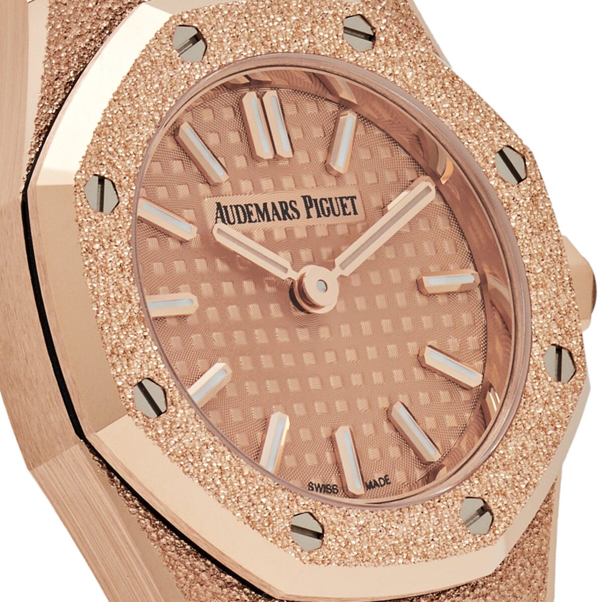 Audemars Piguet Royal Oak Mini Frosted Rose Gold Quartz Replica