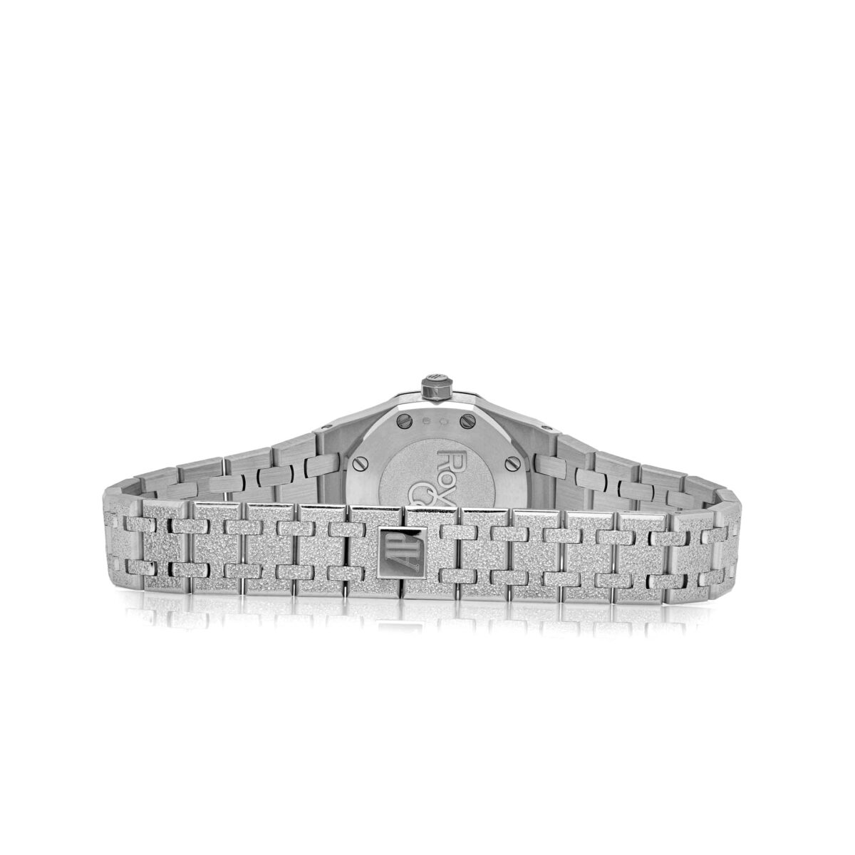 Audemars Piguet Royal Oak Mini Frosted White Gold Grey Dial Replica