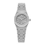 Audemars Piguet Royal Oak Mini Frosted White Gold Grey Dial Replica
