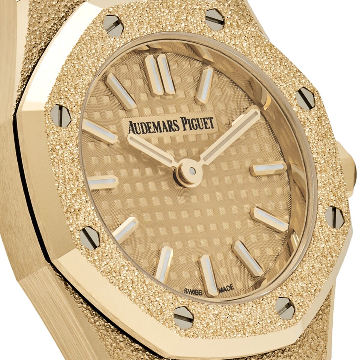Audemars Piguet Royal Oak Mini Frosted Yellow Gold Quartz Replica