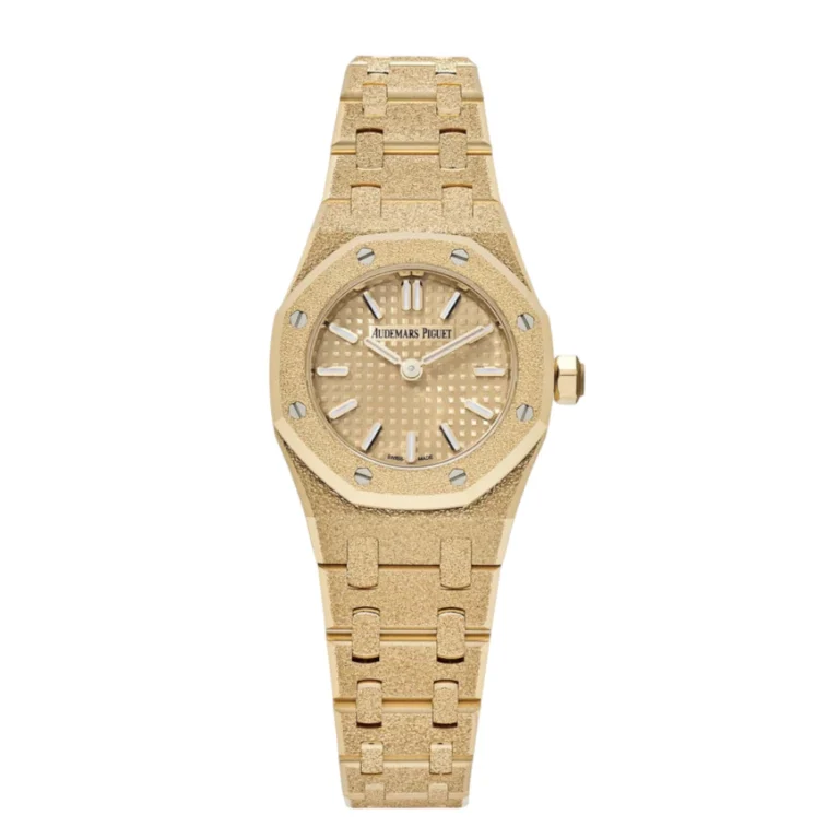 Audemars Piguet Royal Oak Mini Frosted Yellow Gold Quartz Replica