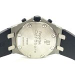 Audemars Piguet Royal Oak Offshore Chrono Stainless Steel with Black Rubber Watch Black Arabic Dial Replica