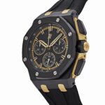 Audemars Piguet Royal Oak Offshore Chronograph Black Ceramic Yellow Gold Black Dial Replica
