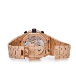 Audemars Piguet Royal Oak Offshore Chronograph Brick Rose Gold Blue Dial Replica