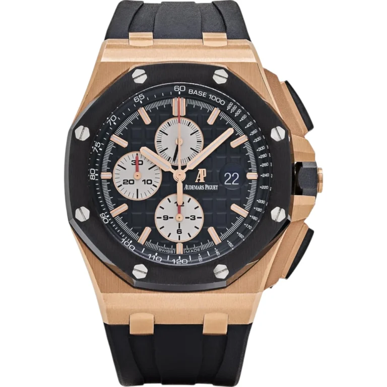 Audemars Piguet Royal Oak Offshore Chronograph Rose Gold Black Dial Replica