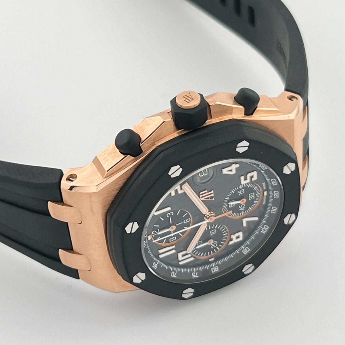 Audemars Piguet Royal Oak Offshore Chronograph Rose Gold Black Dial Replica