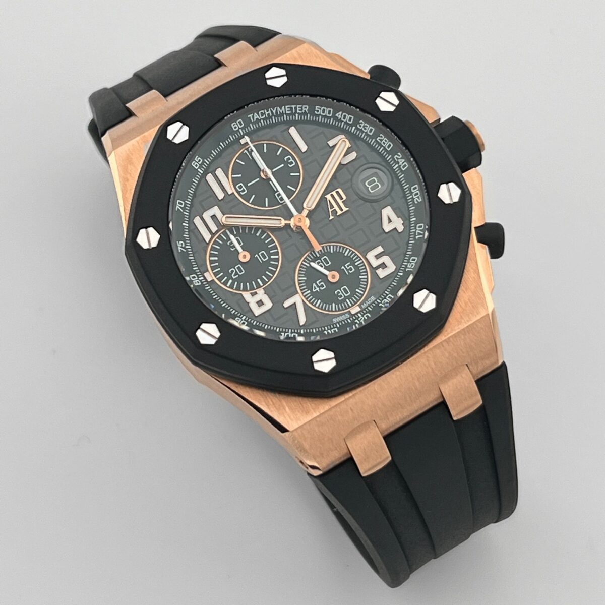 Audemars Piguet Royal Oak Offshore Chronograph Rose Gold Black Dial Replica