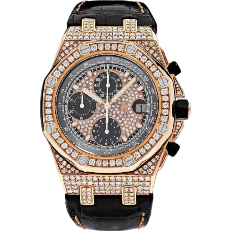 Audemars Piguet Royal Oak Offshore Chronograph Rose Gold Diamond Bezel Replica