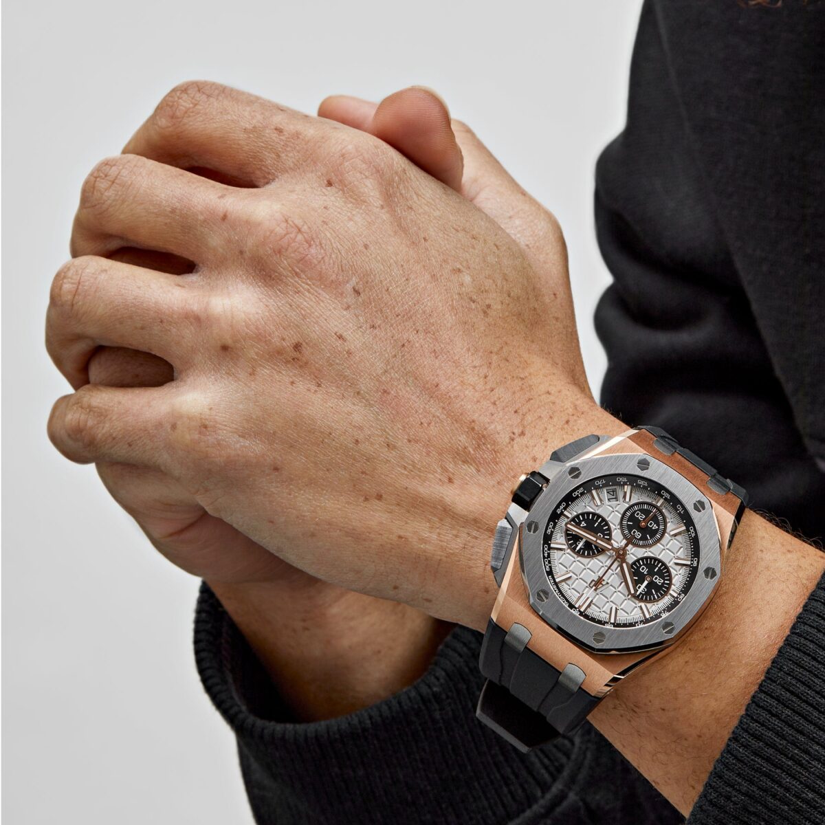 Audemars Piguet Royal Oak Offshore Chronograph Rose Gold Grey Dial Replica