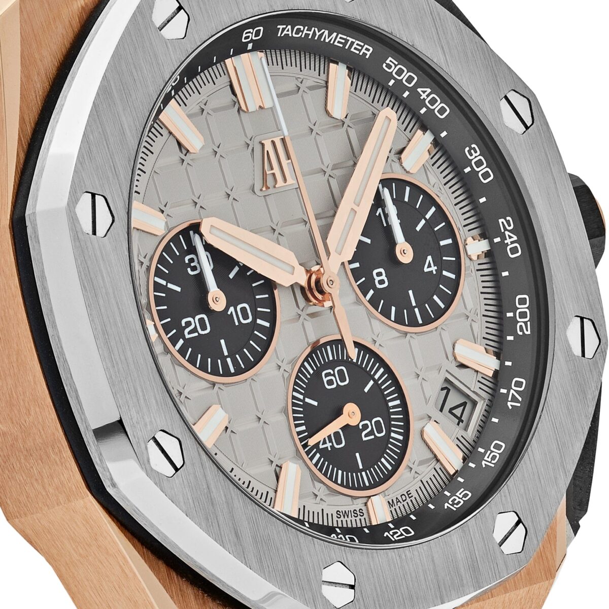 Audemars Piguet Royal Oak Offshore Chronograph Rose Gold Grey Dial Replica