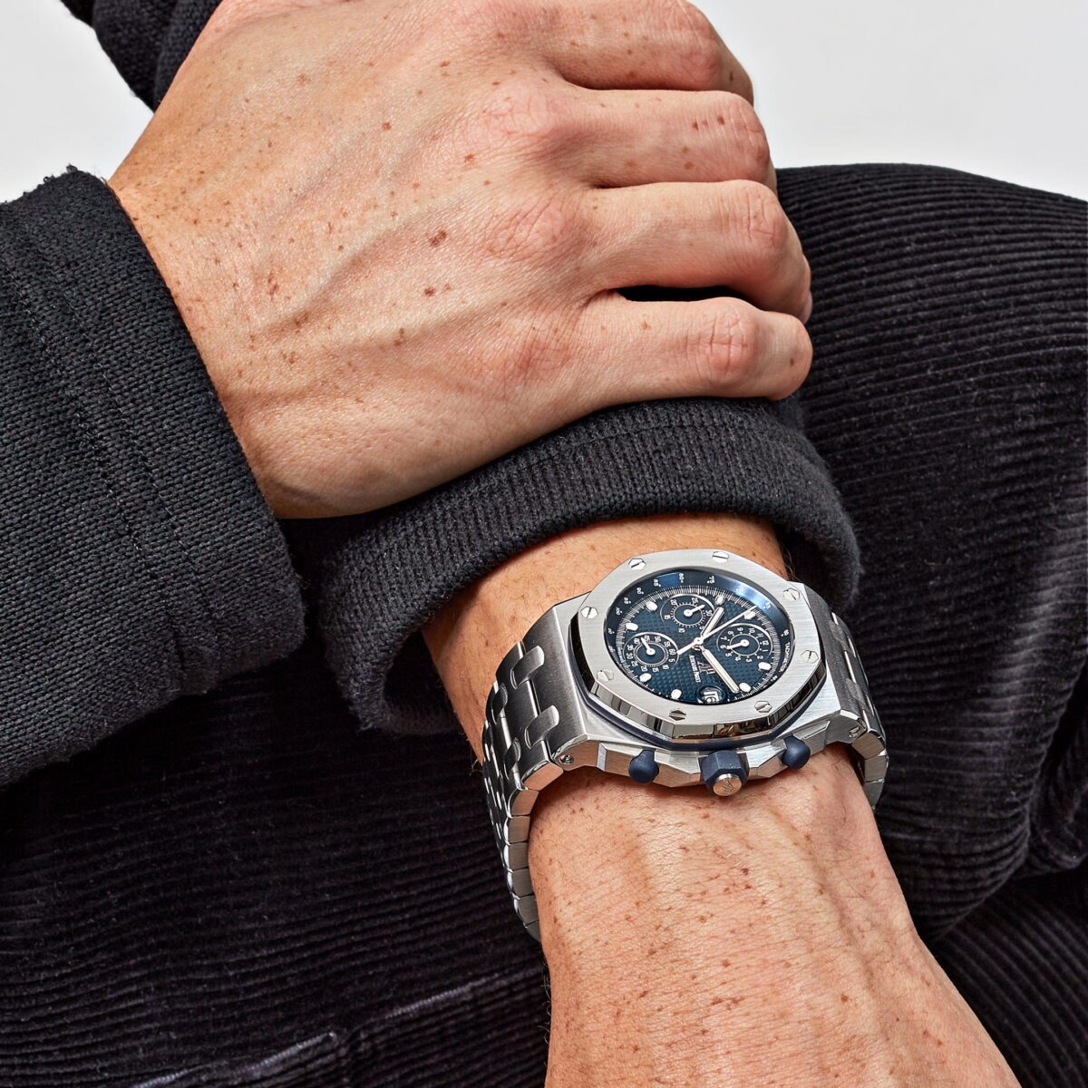 Audemars Piguet Royal Oak Offshore Chronograph Stainless Steel Blue Dial Replica