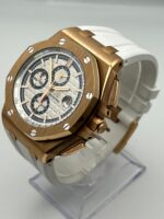 Audemars Piguet Royal Oak Offshore Chronograph Summer Byblos Edition Rose Gold White Dial Limited Edition Replica