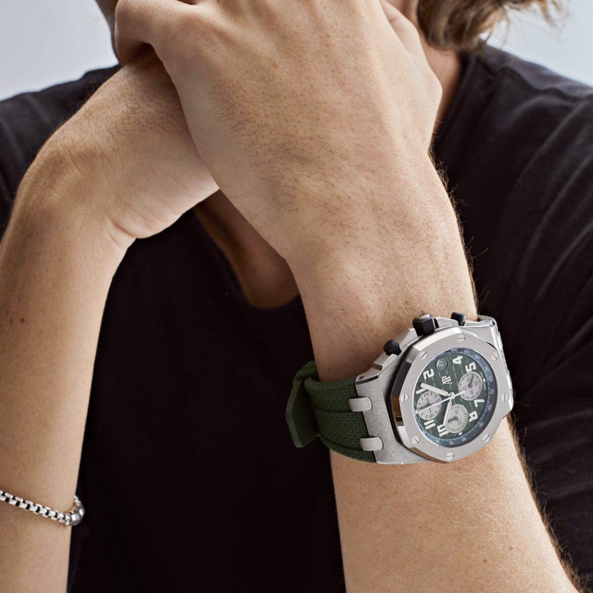 Audemars Piguet Royal Oak Offshore Chronograph Titanium Green Dial Replica