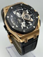Audemars Piguet Royal Oak Offshore Chronograph Tourbillon Rose Gold Black Dial Replica