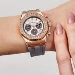 Audemars Piguet Royal Oak Offshore Ladies Rose Gold Diamond Bezel Silver Dial Replica