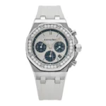Audemars Piguet Royal Oak Offshore Stainless Steel Silver Dial Diamond Bezel Replica
