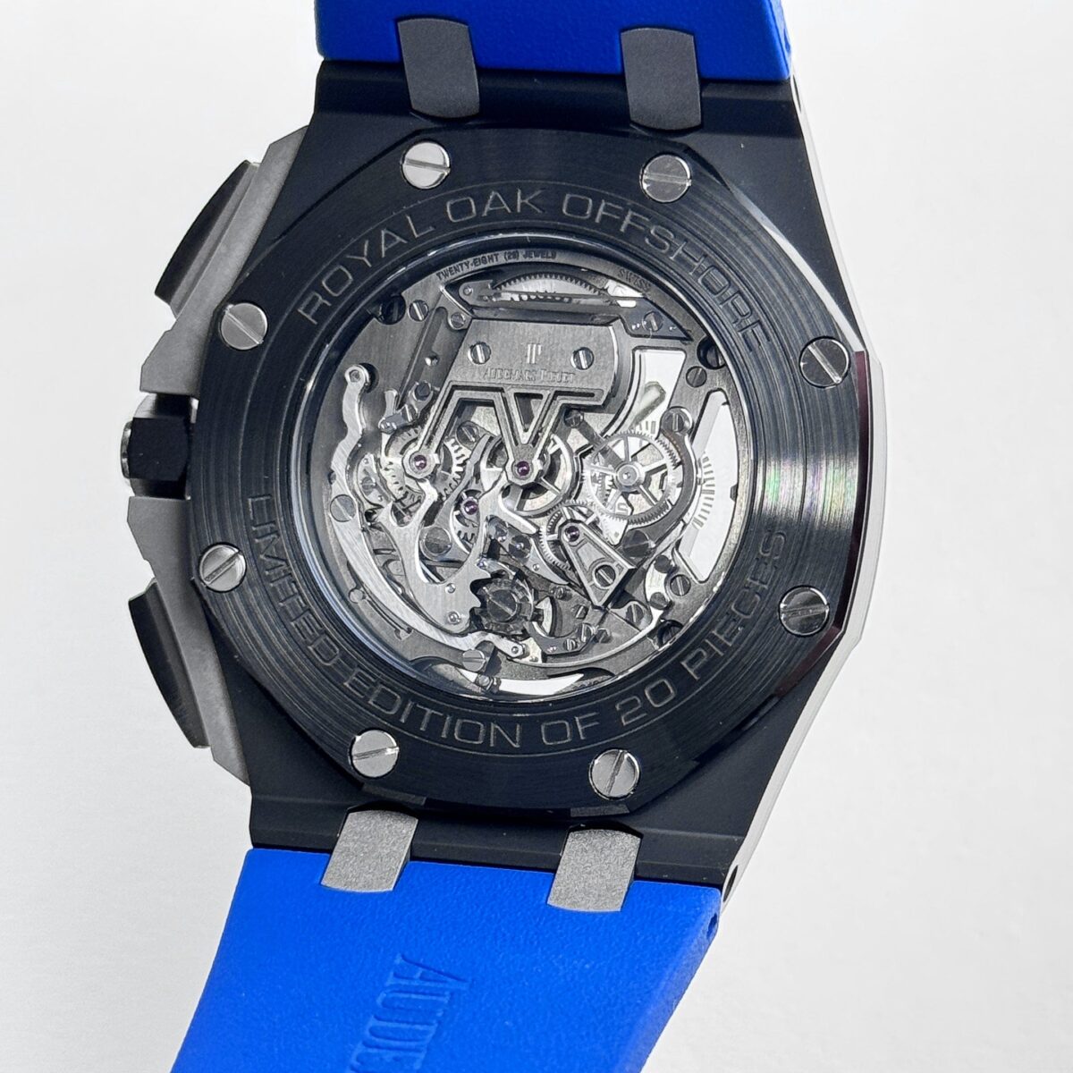 Audemars Piguet Royal Oak Offshore Tourbillon Chronograph Black Ceramic Open worked Dial Replica