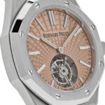 Audemars Piguet Royal Oak Selfwinding Flying Tourbillon Titanium Salmon Dial Limited Edition Replica